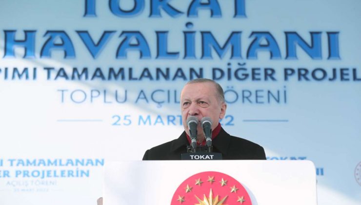 Erdoğan,Tokat Havalimanı açılış töreninde konuştu