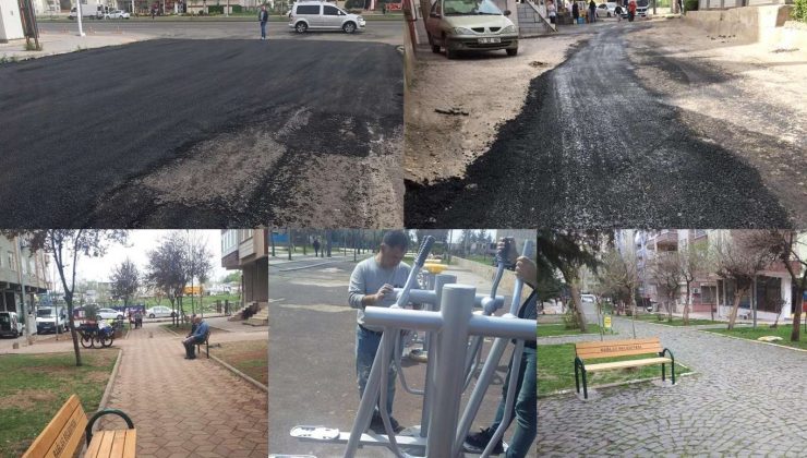 Bağlar’da park ve yol bakım çalışmaları devam ediyor
