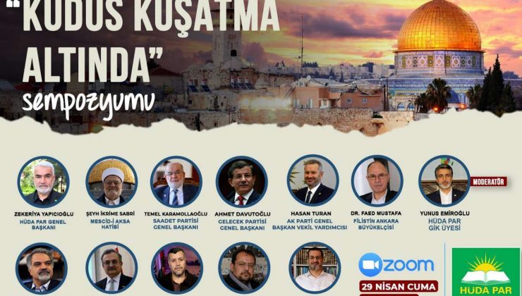 HUDA PAR ew ê sempozyûma “Quds”ê tertîp bike