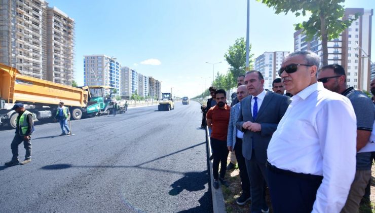 Vali Su Yollardaki Asfalt Çalışmalarını İnceledi