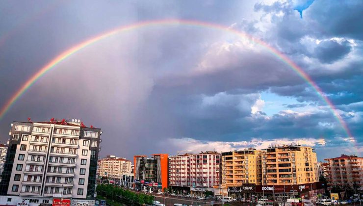 Diyarbakır semalarında seyirlik gökkuşağı