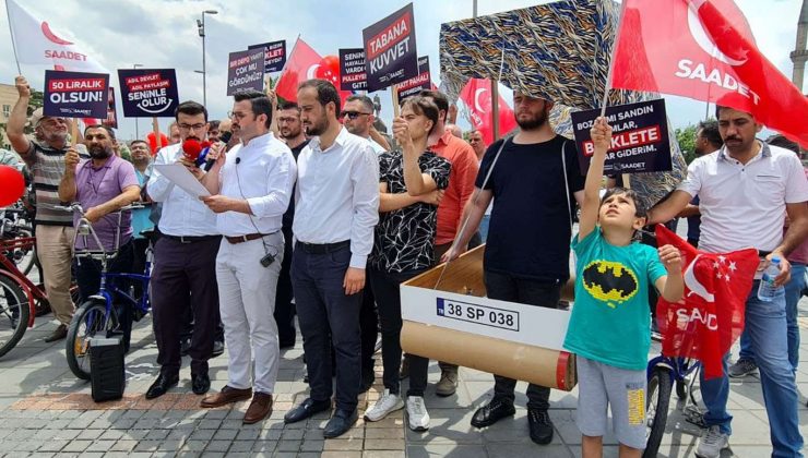 Saadet Partisi’nden zamlara protesto!