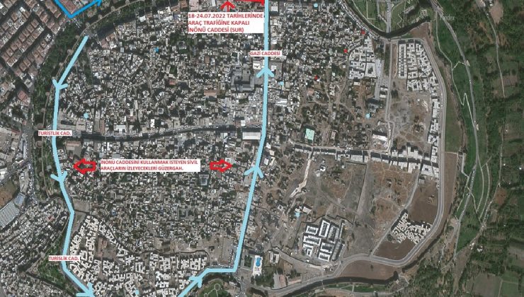 Diyarbakır’ın O Caddesi Araç Trafiğine Kapatılacak
