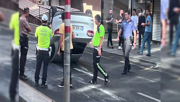 Ofis’te Araba Takla Attı