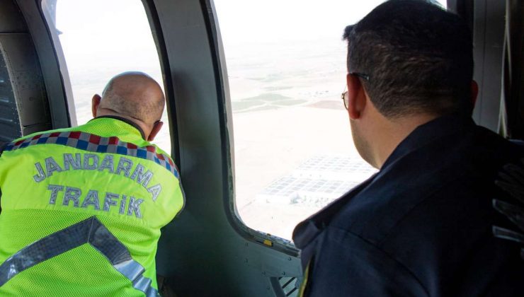 Diyarbakır’da Helikopter Destekli Trafik Denetimi