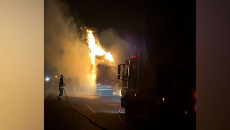 Kamyondaki 500 Kovan Arı Yandı, 750 Bin TL’lik Zarar Oluştu