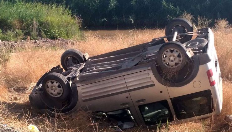 Takla Atan Araçtan Burnu Dahi Kanamadan Kurtuldu