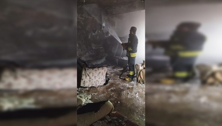 Elektrik prizinden çıkan yangın maddi hasara neden oldu