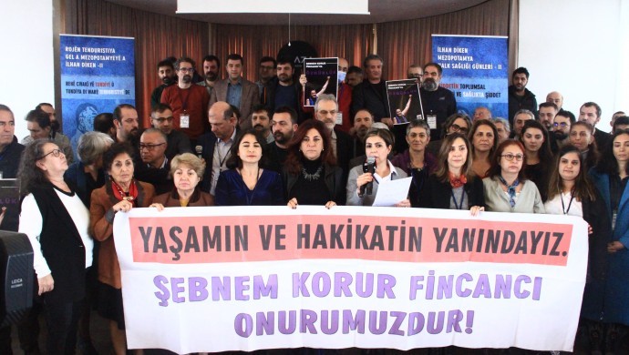 Fincancı için Diyarbakır’da açıklama: Aynı umutla mücadele edeceğiz