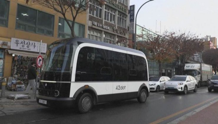 Güney Kore’de sürücüsüz otobüs seferleri başladı