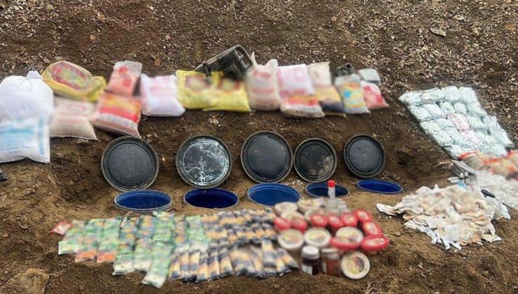 Diyarbakır’da 4 sığınakta 445 kilogram esrar ele geçirildi