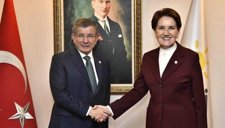 Davutoğlu Akşener’i ziyaret etti