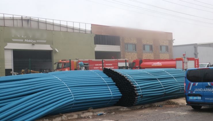 Mobilya fabrikasında yangın