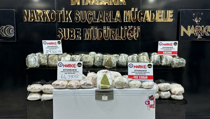 Diyarbakır’da Derin dondurucuya zulalanmış 94 kilogram uyuşturucu ele geçirildi
