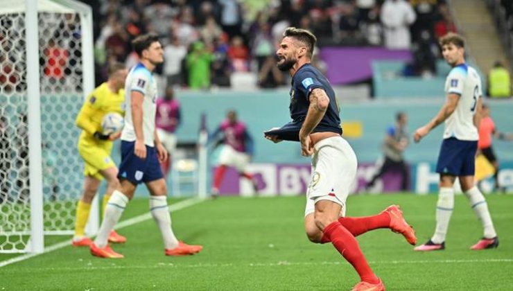 2022 Dünya Kupası’nda İngiltere’yi yenen Fransa yarı finalde