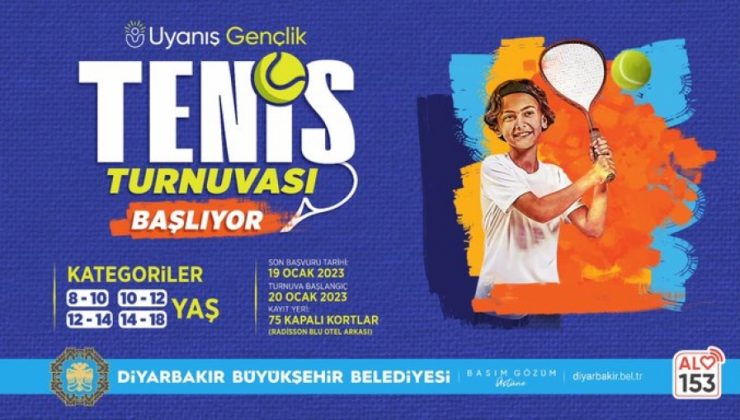 “Uyanış Gençlik” tenis turnuvası başlıyor