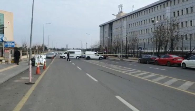 Diyarbakır Adliyesi önünde şüpheli araç alarmı