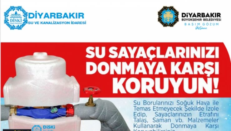 DİSKİ’den “Su sayacınızı soğuktan koruyun” uyarısı