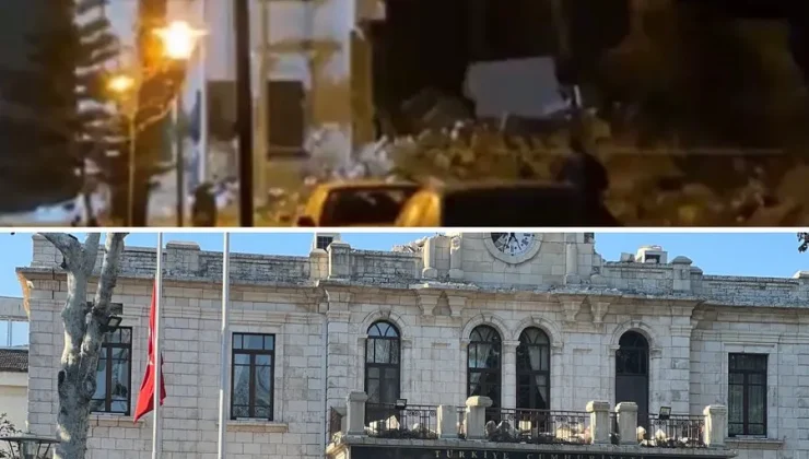 Hatay’da valilik binası yıkıldı