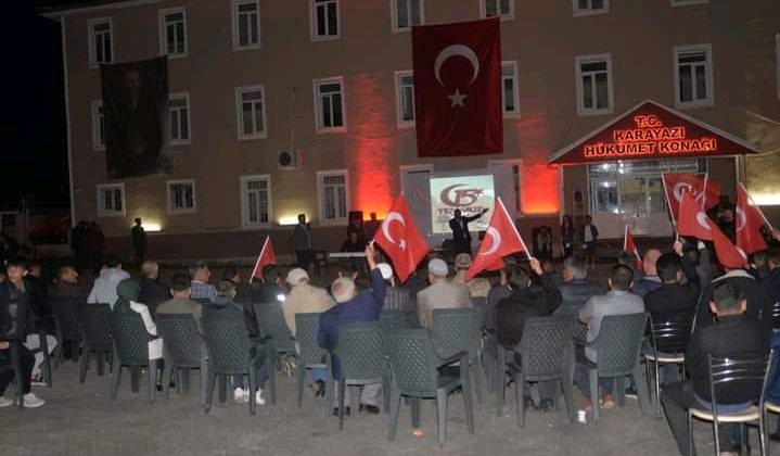 KARAYAZI’DAKİ 15 TEMMUZ KUTLAMALARINDA BİRLİK MESAJLARI VERİLDİ