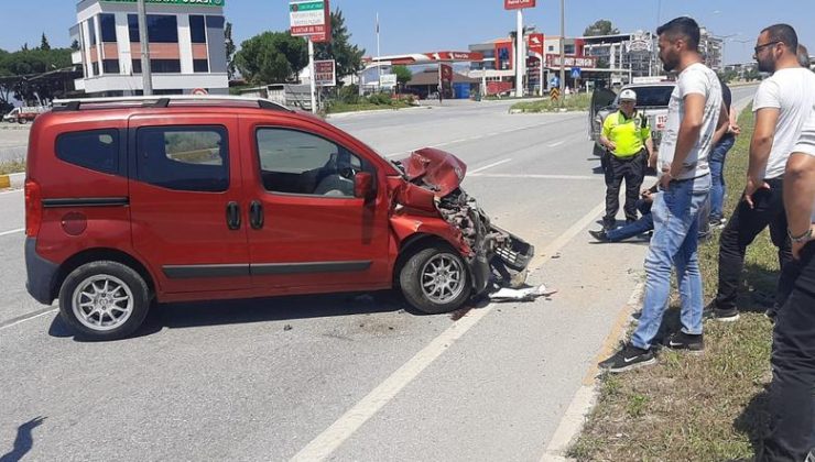 Çine’de maddi hasarlı kaza