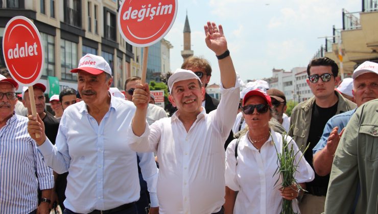 Tanju Özcan Bolu’dan Ankara’ya ‘değişim’ ve ‘adalet’ için yürüyor