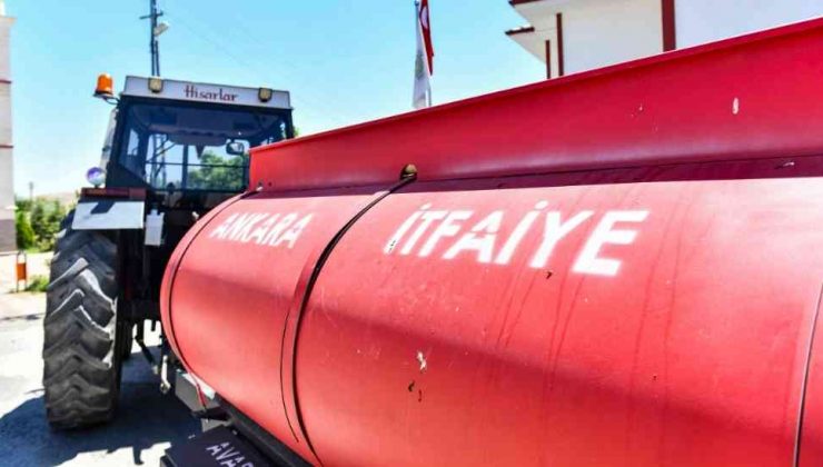 Ankara Büyükşehir Belediyesi Yangın Söndürme Tankeri Dağıtımını Sürdürüyor