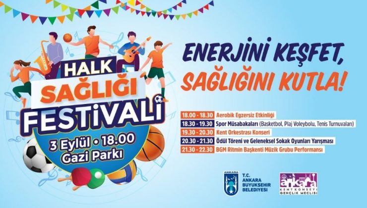 Ankara Büyükşehir Belediyesinden Halk Sağlığı Festivali