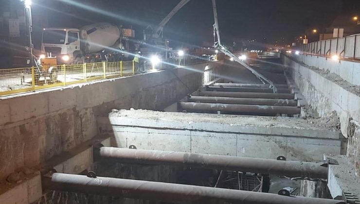 Bursa Emek-YHT Gar-Şehir Hastanesi Metro Hattı’nda Gece Mesaisi