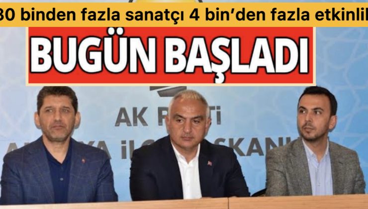 Antalya Dahil 35 Şehirde Kültür Yolu Festivalleri Başladı