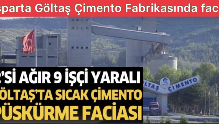 Göltaş Çimento Fabrikasında Feci Kaza