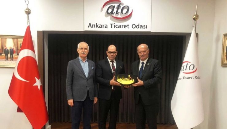 Polonya Büyükelçisi Rauf Alp Denktaş, Ato Başkanı Gürsel Baran’ı Ziyaret Etti