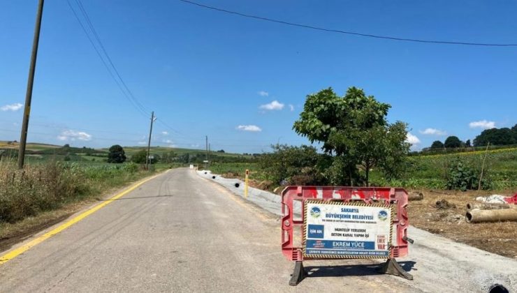Sakarya Büyükşehir Belediyesi İki İlçede 12 Bin 500 Metrelik V Kanal İmalatını Tamamladı
