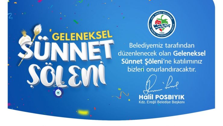 Kdz. Ereğli Belediyesi Geleneksel Sünnet Şöleni