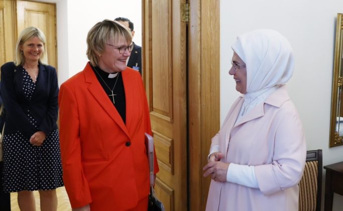 Emine Erdoğan İsveç Başbakanı’nın Eşiyle Biraraya Geldi