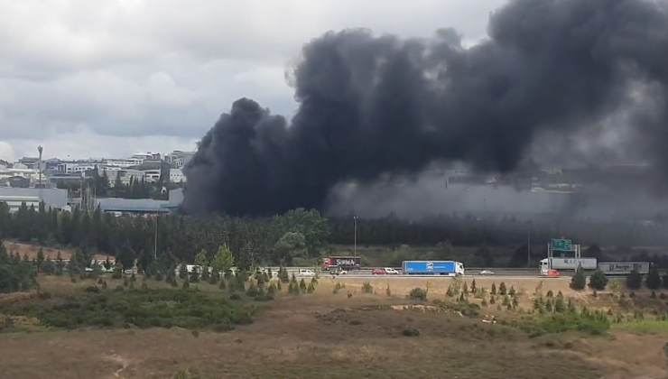 Gebze’de Fabrikada Yangın