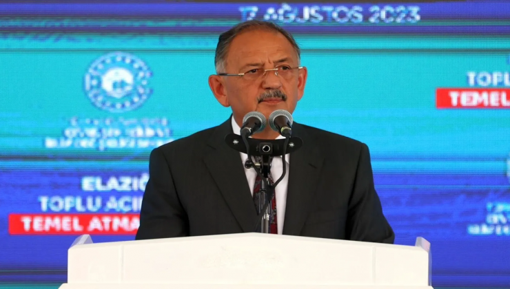 Özhaseki Elazığ’da Toplu Açılış ve Temel Atma Töreni’nde Konuştu