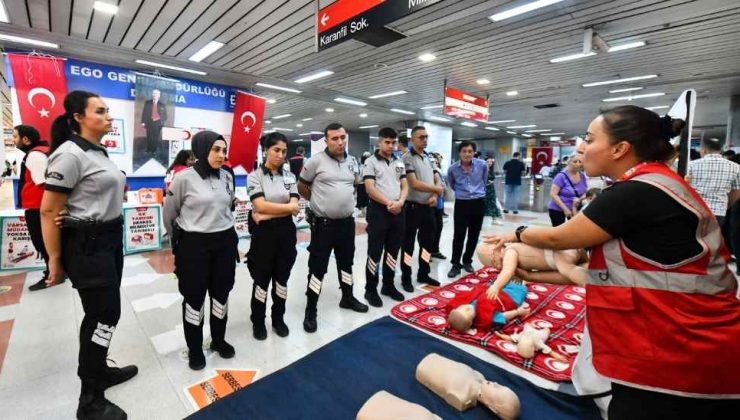 Ankara Büyükşehir Belediyesi’nden İlk Yardım Tatbikatı