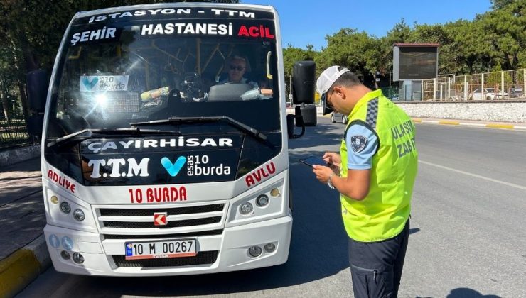 Balıkesir’de Ulaşımda Sıkı Denetim