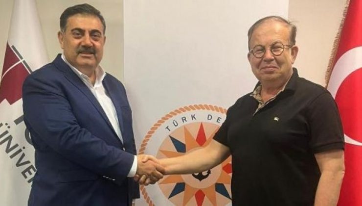 BASAM Başkanı ve TİMBİR Başkan Vekili Rıfat Sait TÜRKDEGS Doç.Dr. Cihat Yaycı ile Görüştü