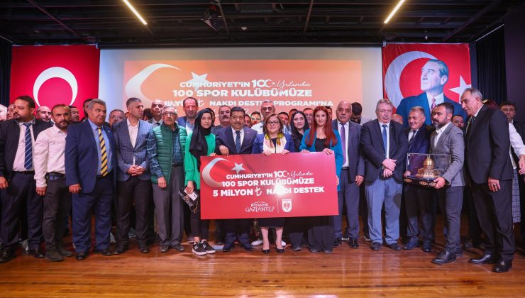 Gaziantep Büyükşehir’den amatör spor kulüplerine 5 milyon TL nakdi destek!