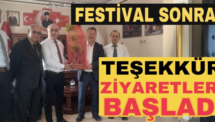 Festival sonrası teşekkür ziyaretleri başladı