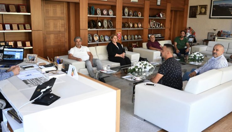 Muhtarlardan Başkan Topaloğlu’na ziyaret