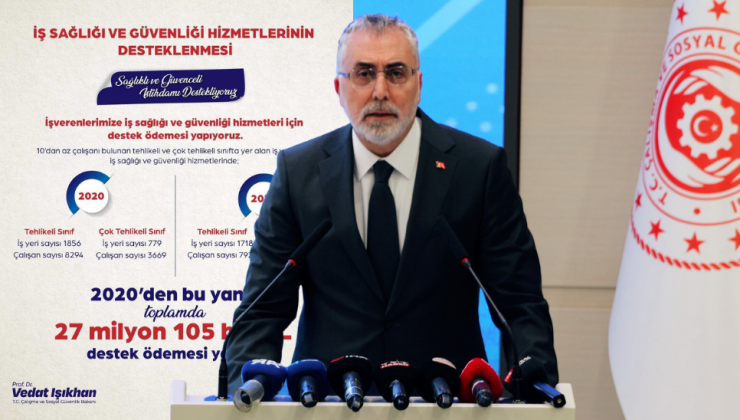 İş Sağlığı ve Güvenliği Hizmetlerinde önemli destek