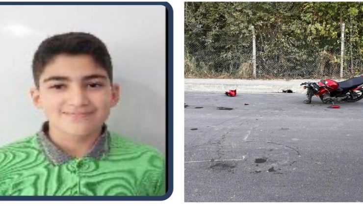 Amasya’da motosiklet 13 yaşında can aldı