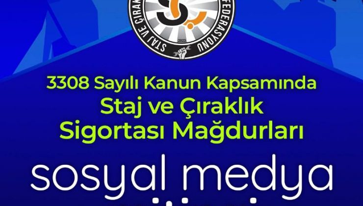 Staj ve Çıraklık Sigortası Mağdurları mitingde taleplerini açıkladı