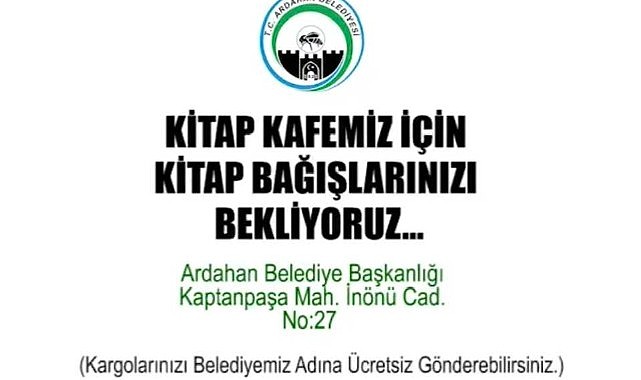 Kitap kafe kitap bağısı bekliyor