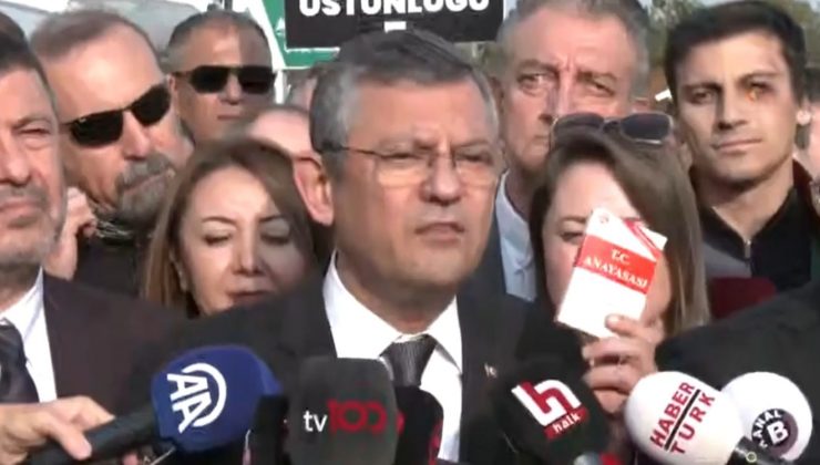 CHP Lideri Özel AYM önünde: Bir kalkışmayla karşı karşıyayız