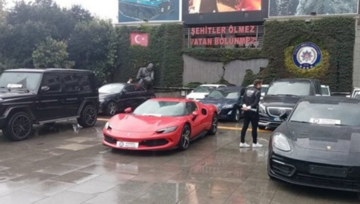 Polat çiftinin lüks araçları emniyete götürüldü