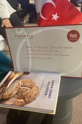 “Gourmand Ödülleri’nde “Ekmek Şehir Balıkesir” kitabıyla 1’incilik